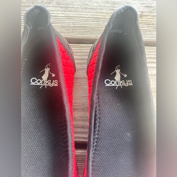 Corkys Red and Black Woven Flats size 7 - Picture 8 of 10